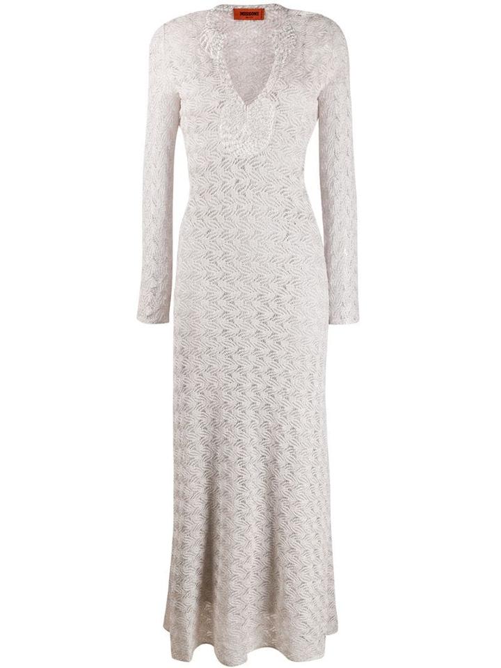 Missoni Long Textured Dress - Neutrals