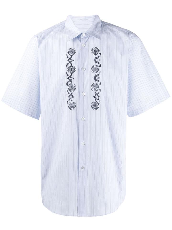 Stella Mccartney Embroidered Short Sleeve Shirt - Blue