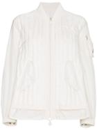 Moncler Kim Quilted Bomber Jacket - White