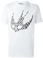 Mcq Alexander Mcqueen Skull Swallow T-shirt, Men's, Size: Large, White, Cotton