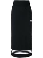 Adidas Adidas Originals Three Stripe Midi Skirt - Black