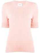 Barrie Roll-cuff Pullover Jumper - Pink