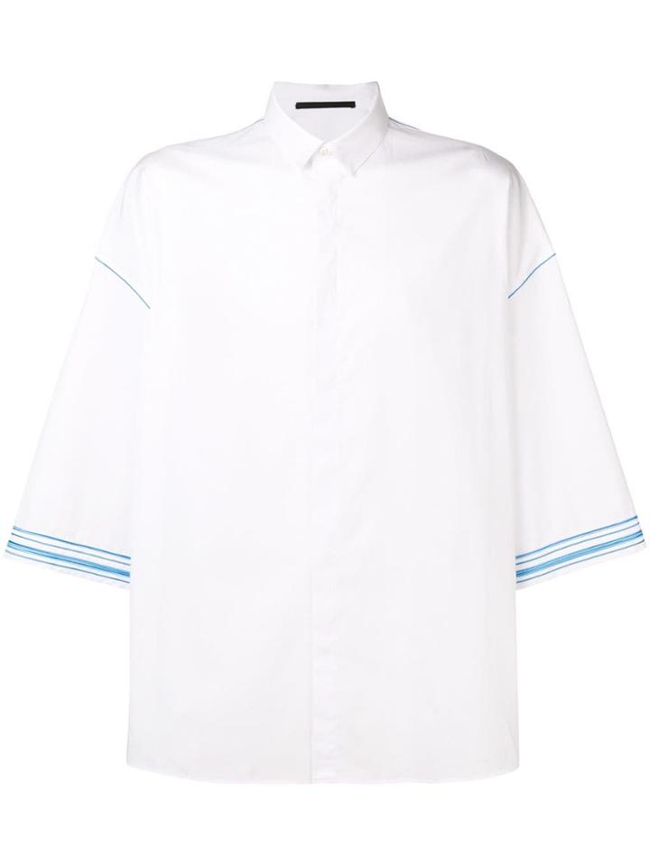 Haider Ackermann Contrast-trim Shirt - White