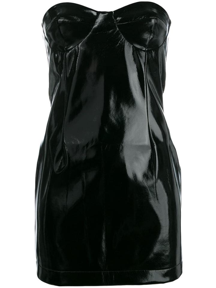 Gcds Bustier Structured Mini Dress - Black