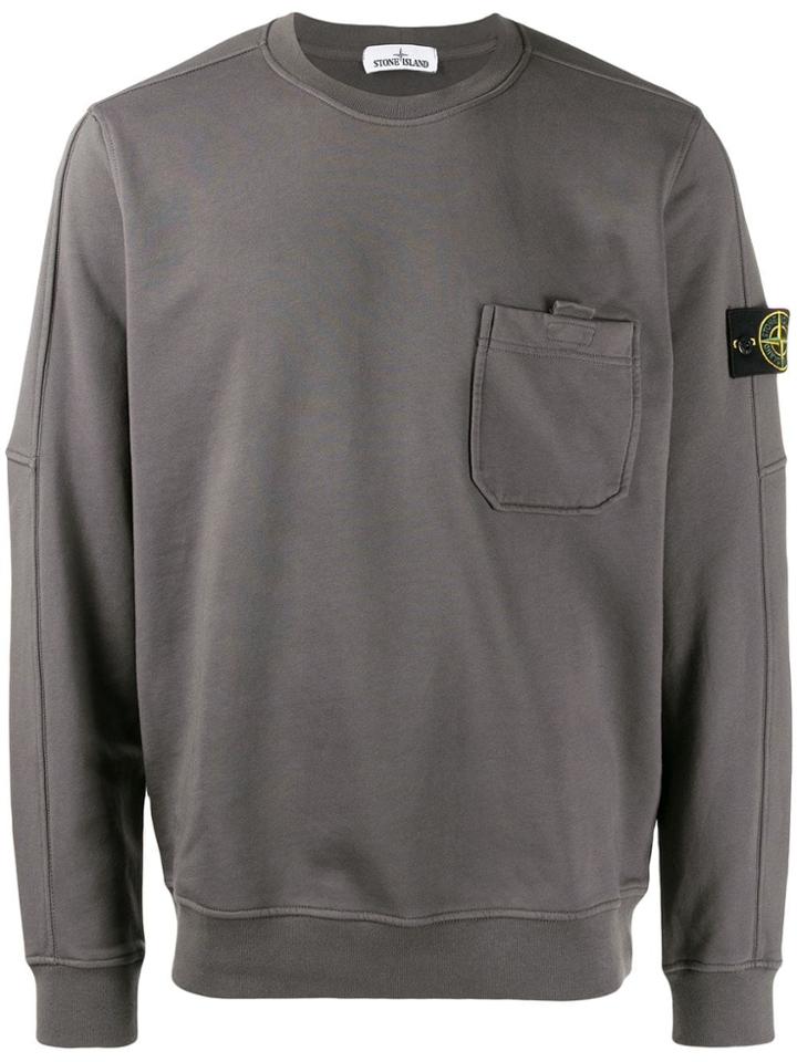 Stone Island Chest Pocket Sweatshirt - Grey
