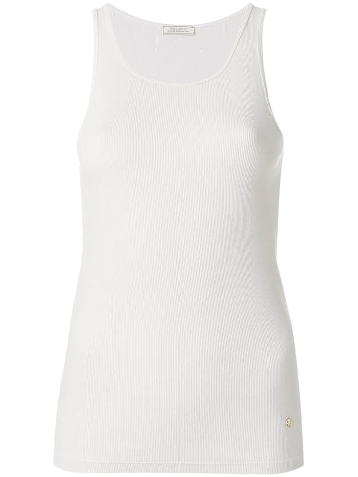 Nina Ricci Ribbed Tank Top - Grey