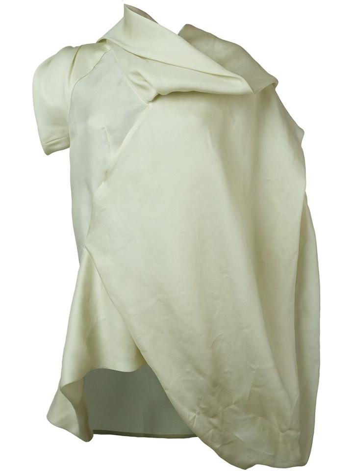 Rick Owens Draped Top, Women's, Size: 42, Green, Silk