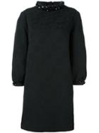Simone Rocha Embellished Shift Dress, Women's, Size: 8, Black, Cotton/polyester