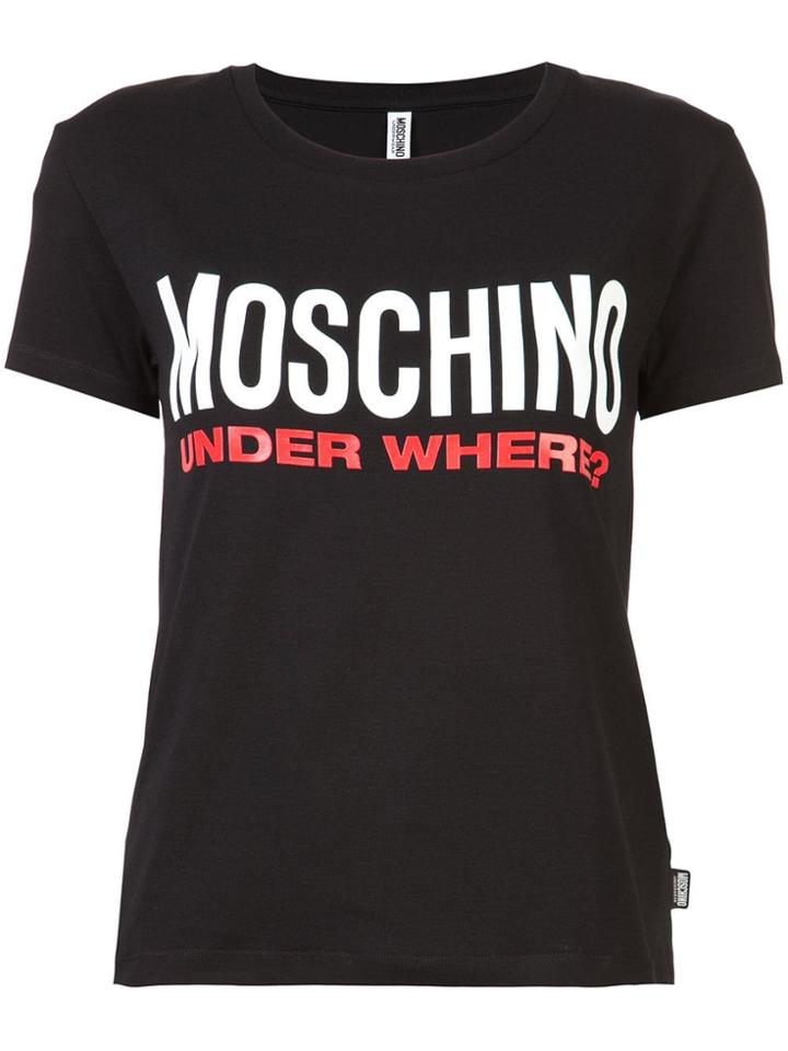 Moschino 'under Where' T-shirt - Black