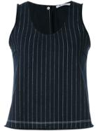 T By Alexander Wang Striped Detail Top - Blue
