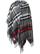 Vivienne Westwood Checked Poncho, Women's, Black, Acrylic/polyester/wool/other Fibers