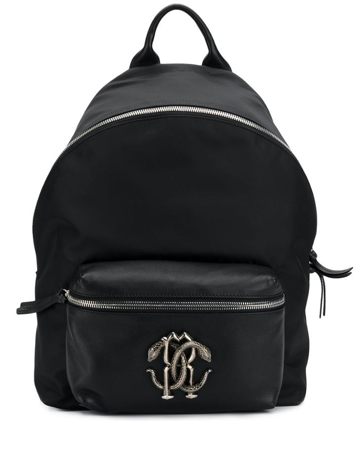 Roberto Cavalli Rc Logo Backpack - Black