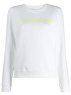 Calvin Klein Jeans Institutional Logo Print Sweatshirt - White
