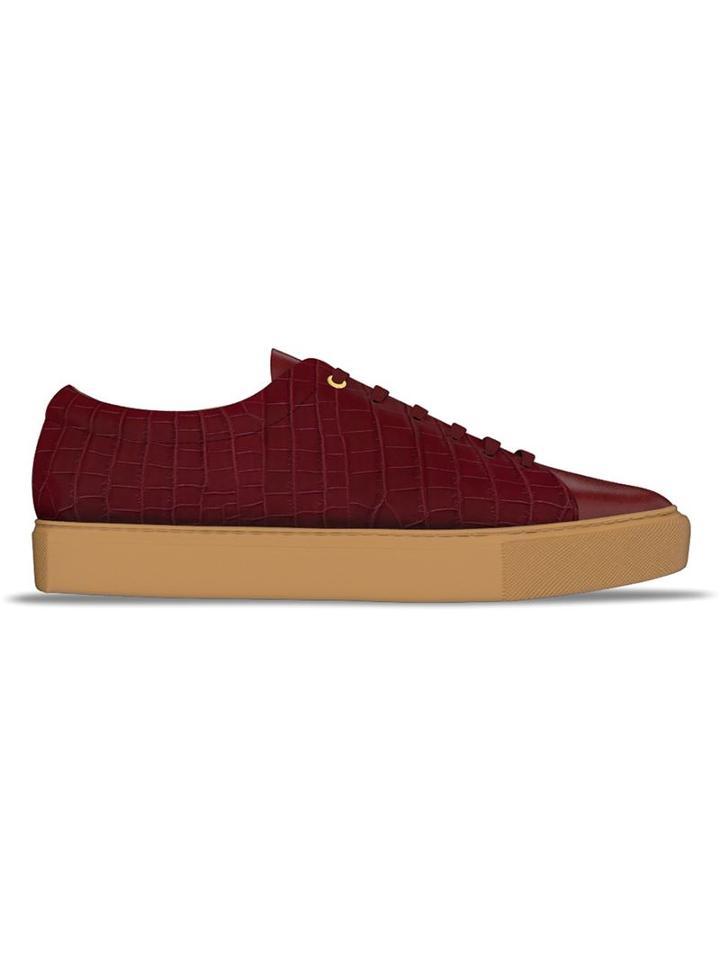 Myswear Rivington Sneakers, Men's, Size: 40, Red, Leather/rubber/aligator Leather