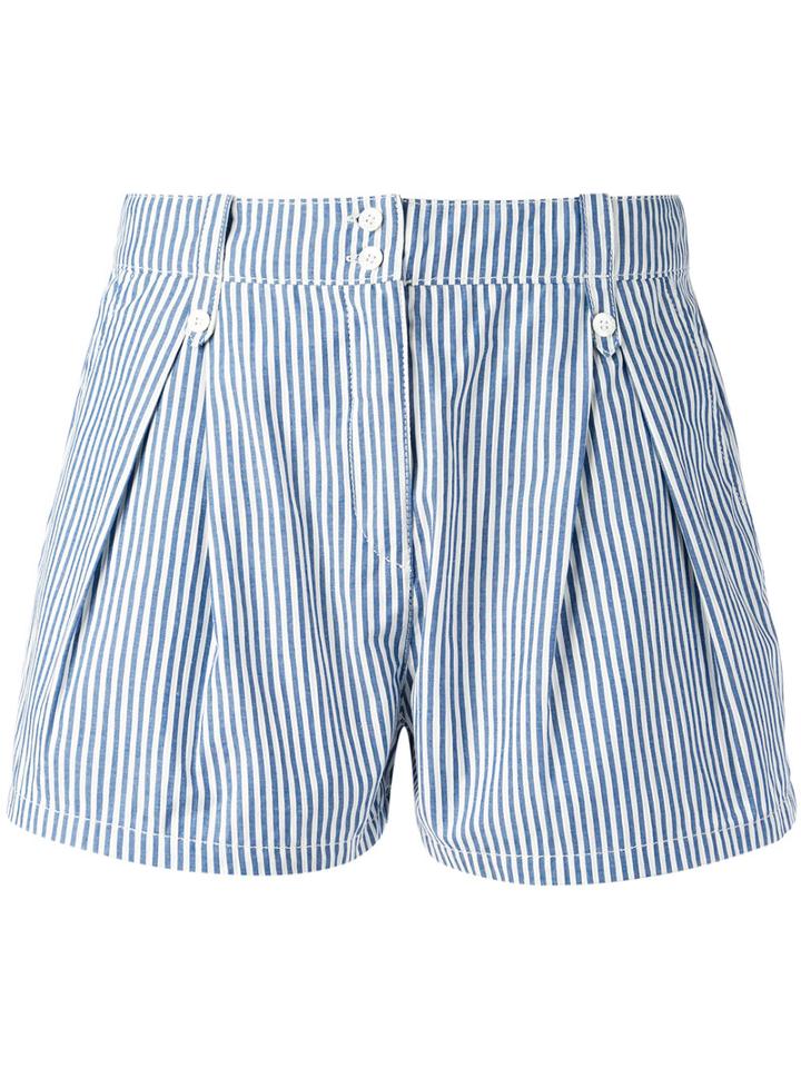 Maison Kitsuné - Short Tailored Shorts - Women - Cotton - 36, Women's, White, Cotton