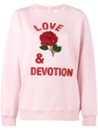 Ashish Love & Devotion Sweatshirt, Women's, Size: Medium, Pink/purple, Cotton/polyester