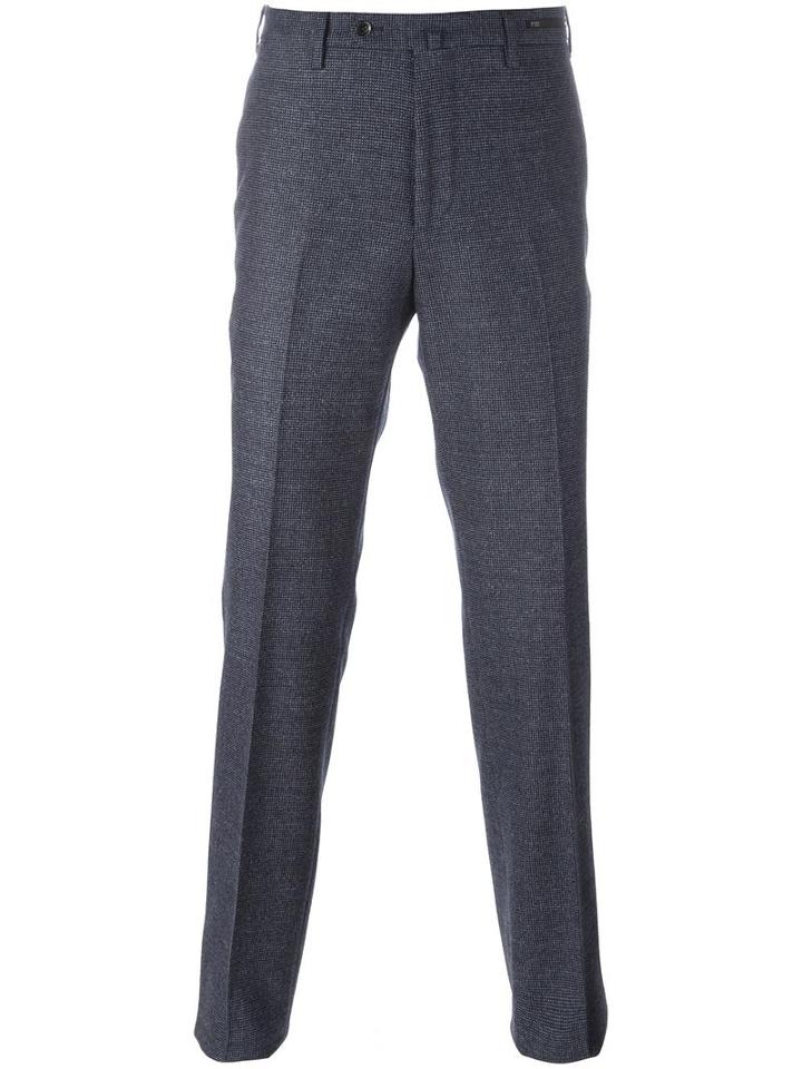 Pt01 Straight Trousers, Men's, Size: 56, Blue, Spandex/elastane/virgin Wool