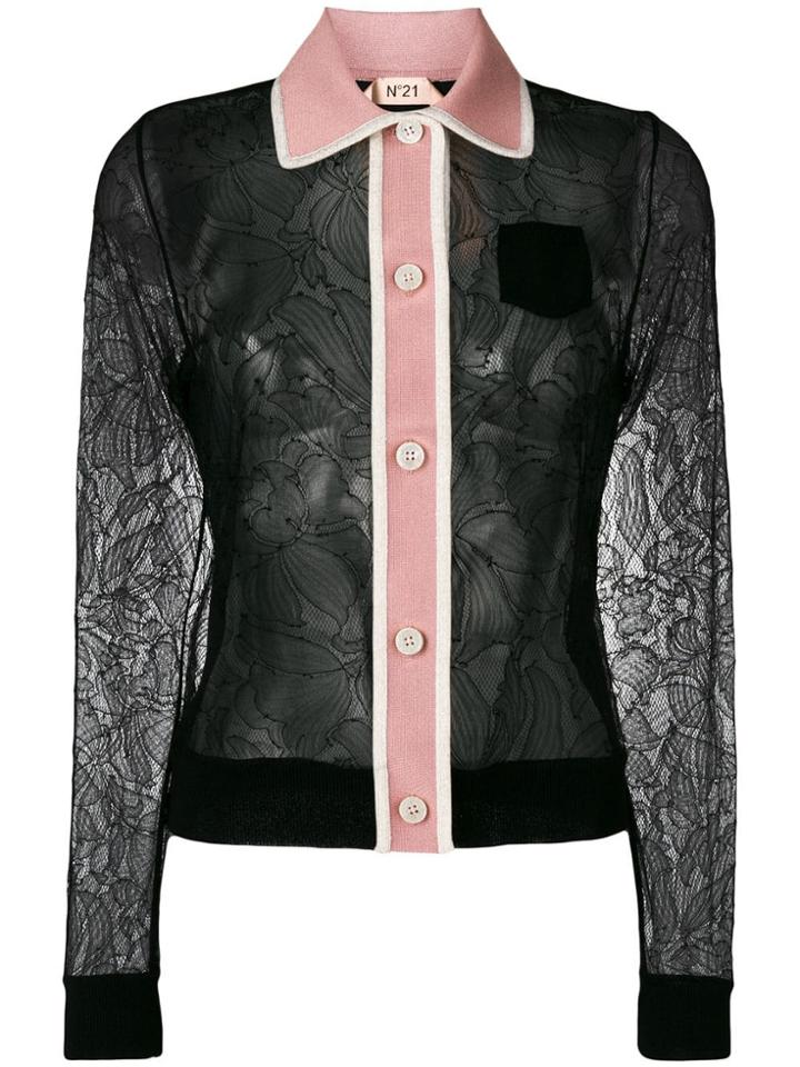 Nº21 Lace Shirt - Black