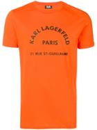 Karl Lagerfeld Rue St. Guillaume T-shirt - Orange