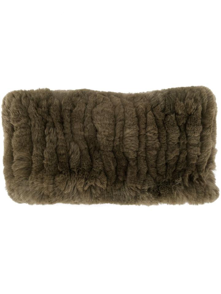 Yves Salomon Rex Headband - Green