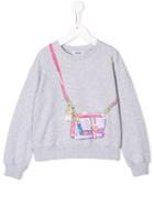 Moschino Kids Teen Bag Print Sweatshirt - Grey