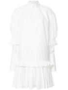 Ellery Ruffled Shirt Dress - White