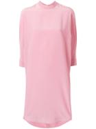 Aspesi Band Collar Dress - Pink & Purple