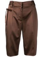 Prada Bow Bermuda Shorts - Brown