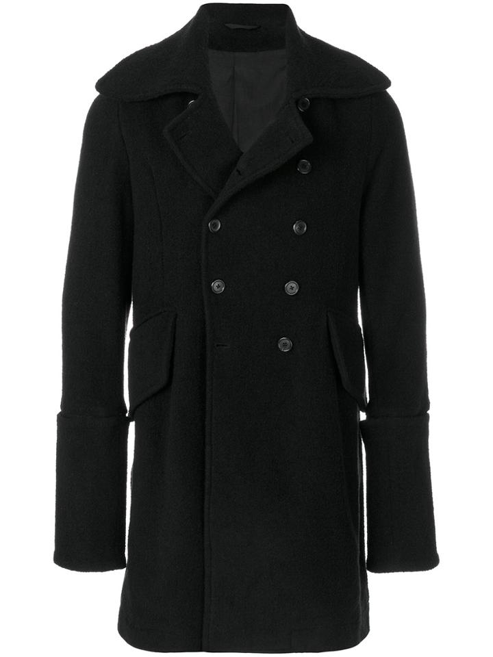 Ann Demeulemeester Double-breasted Coat - Black