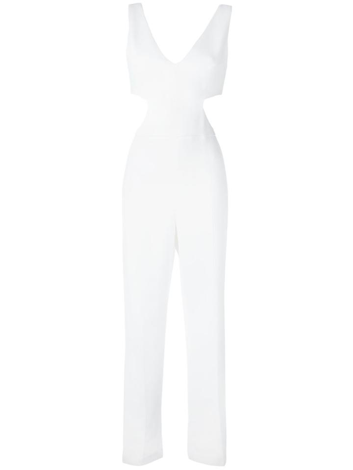 Dondup Ziggy Jumpsuit, Women's, Size: 40, White, Spandex/elastane/acetate/viscose