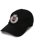 424 Embroidered Crest Cap - Black