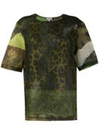 Pierre-louis Mascia - Animal Print T-shirt - Women - Cotton - M, Green, Cotton