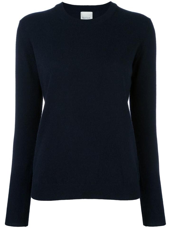 Paul Smith Round Neck Jumper, Women's, Size: Xl, Blue, Cashmere