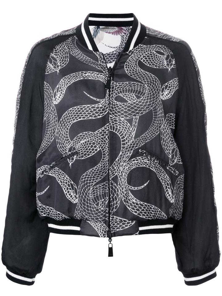 Marcelo Burlon County Of Milan Snakes Bomber Jacket - Black