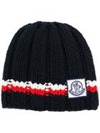 Moncler Gamme Bleu Ribbed Beanie - Blue