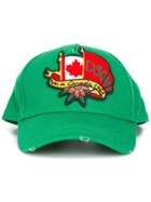 Dsquared2 Born In Canada Baseball Cap, Men's, Green, Cotton