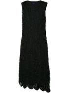 Comme Des Garçons Pre-owned Ruffled Front Dress - Black