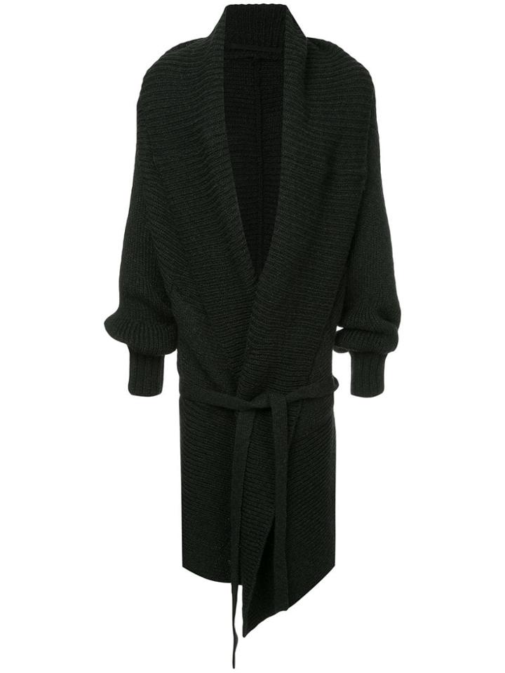 Julius Chunky Oversized Cardigan - Black