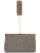 Alberta Ferretti Studded Clutch Bag, Women's, Black, Silk/rayon/pvc