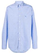 Etro Crab Embroidered Shirt - Blue