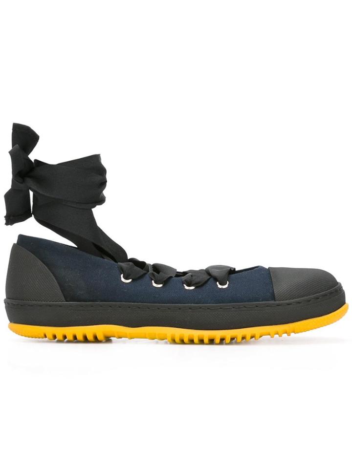 Marni Lace Up Ballerina Sneakers - Blue