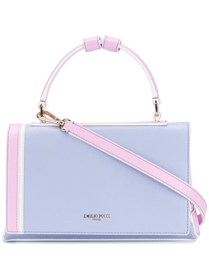 Emilio Pucci Colour-block Shoulder Bag - Pink & Purple