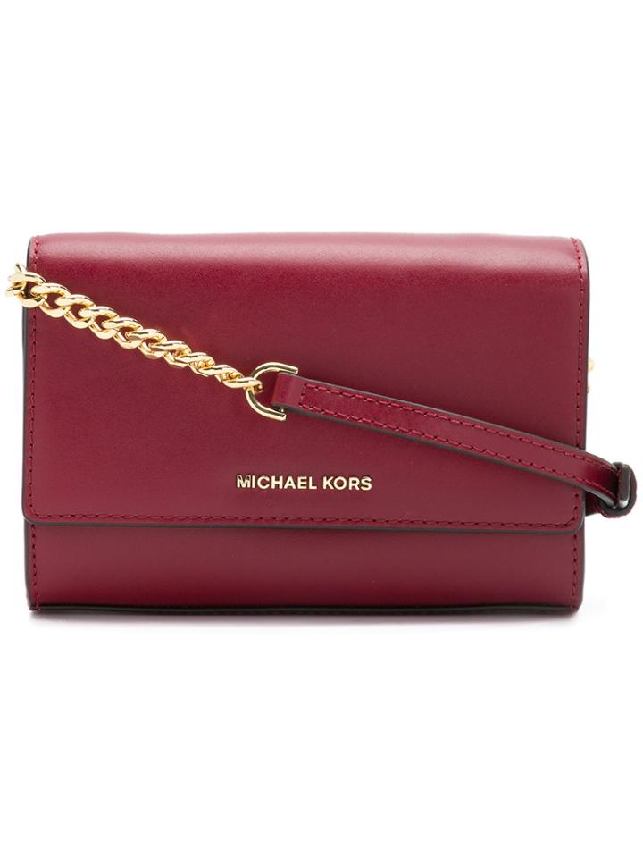 Michael Michael Kors Daniela Small Crossbody Bag - Red
