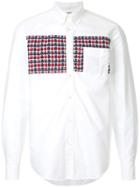 Coohem Tweed Panel Shirt - White