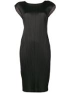 Pleats Please By Issey Miyake Pleated Midi Dress - Black