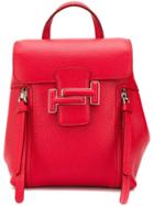 Tod's Double T Buckled Backpack - Red