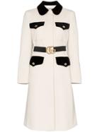 Gucci Gg Belted Waist Coat - Neutrals