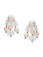 Céline Pre-owned 1980/1990's Pearl Embellished Drop Earrings - White