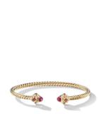 David Yurman 18kt Yellow Gold Renaissance Ruby 3.5mm Cuff - 88fru
