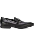 Salvatore Ferragamo Gancio Bit Loafers, Men's, Size: 9, Black, Rubber/leather